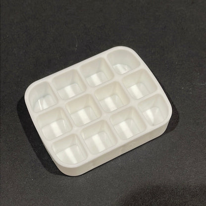 Empty 12 grid watercolor paint travel Palette (tin case is not included)