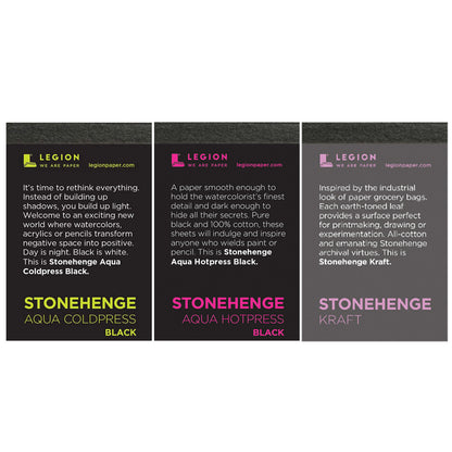 Legion Stonehenge Aqua Artist Pad watercolor paper