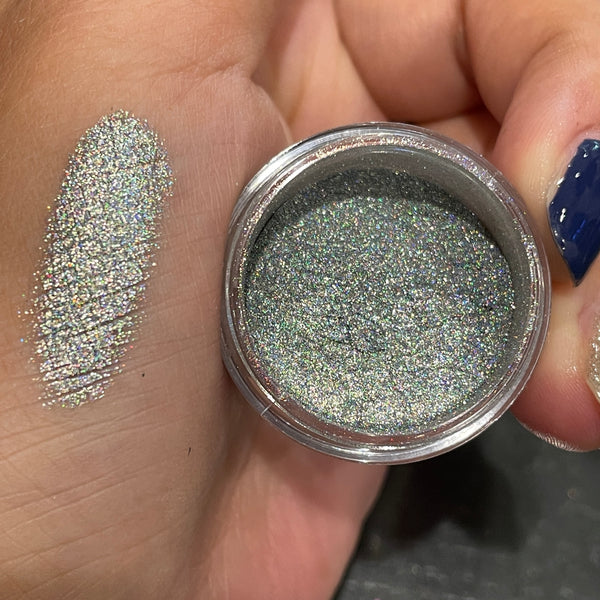GlitterWarehouse Fine (.008) Holographic Solvent Resistant Cosmetic Grade  Glitter. Great for Makeup, Body Tattoo, Nail Art and More! (10g Jar)… (Red